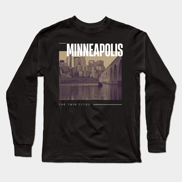 minneapolis city Long Sleeve T-Shirt by Innboy